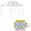 10' x 20' White Rigid Pop-Up Tent Kit, Full-Color, Dynamic Adhesion (14 Locations)